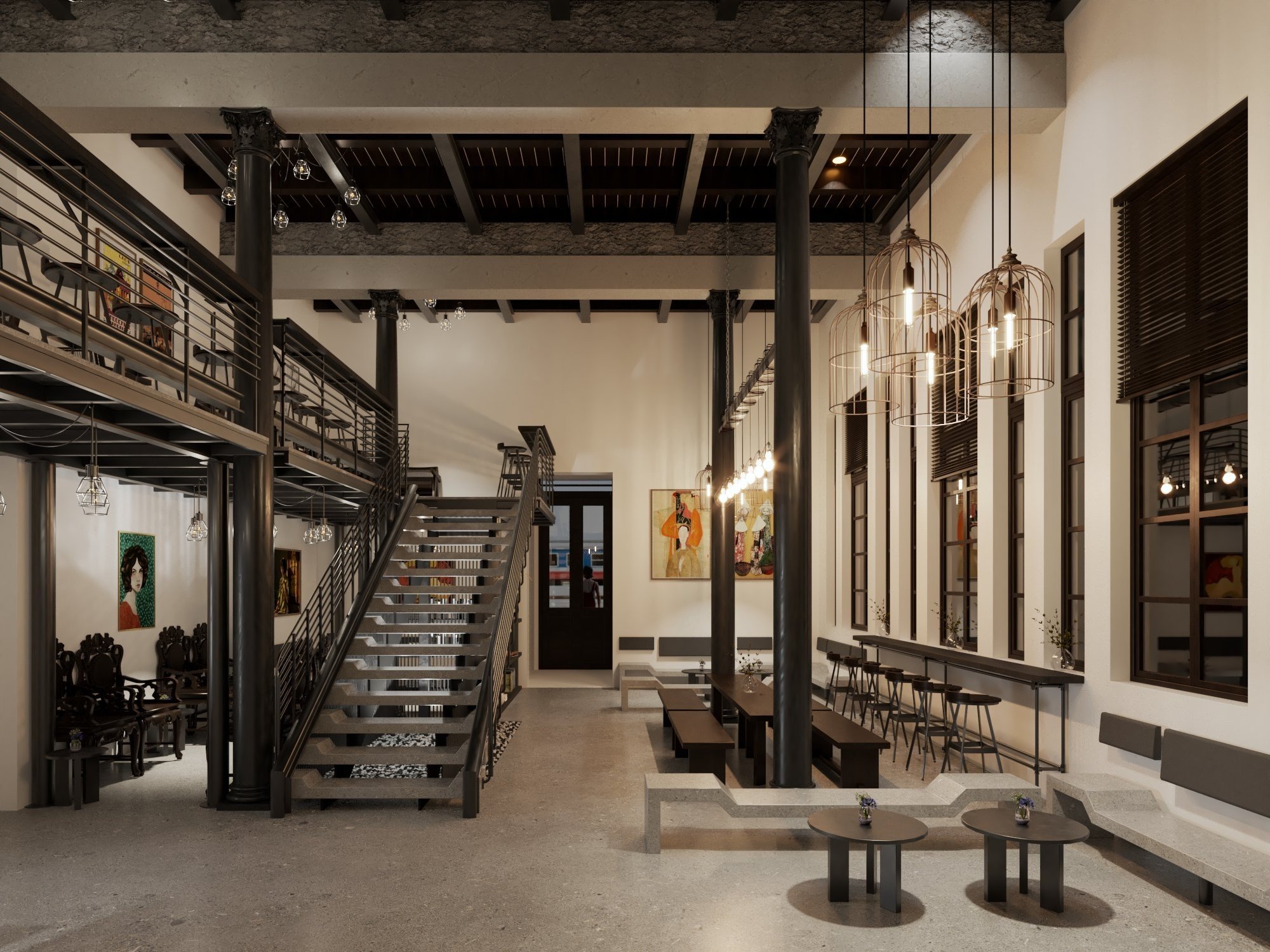 interior design Loung at Hanoi Railway Station by pmhstudio