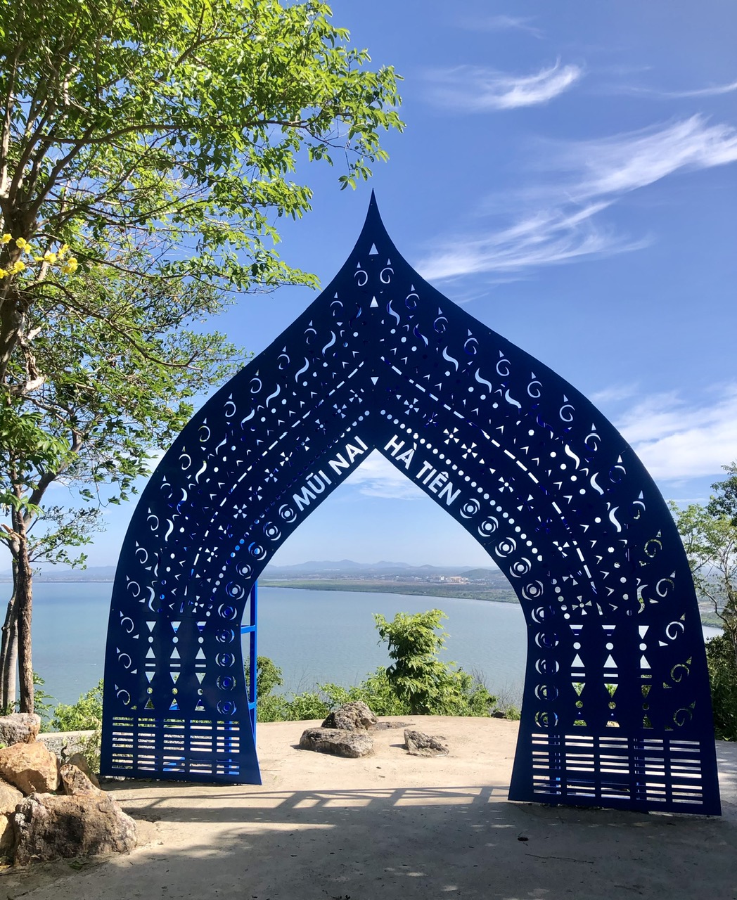check-in point at the top of Tapang mountain, Mui Nai, Ha Tien, Kien Giang, Phu Quoc